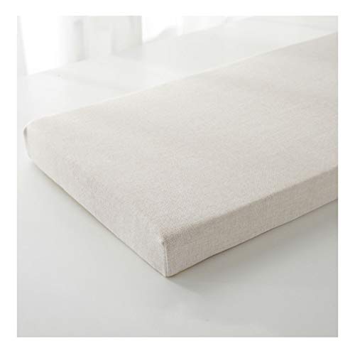 Coussin pour banc de jardin blanc cassé 50x30x5cm pour banquette et terrasse - 2