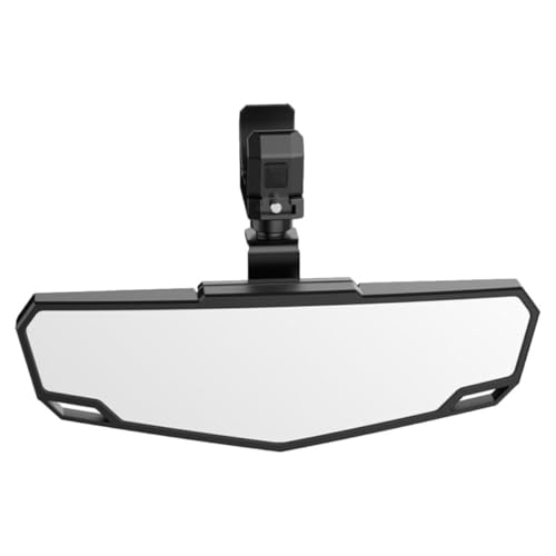Rétroviseur d'angle mort UTV ATV en ABS noir avec miroir central ajustable pour tout-terrain