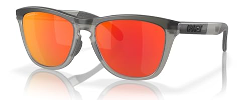 Oakley Frogskins Range Sunglasses Matte Grey Smoke with Prizm Ruby Lens 55mm