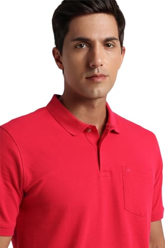 Image of Peter England Men's Solid Regular Fit T-Shirt