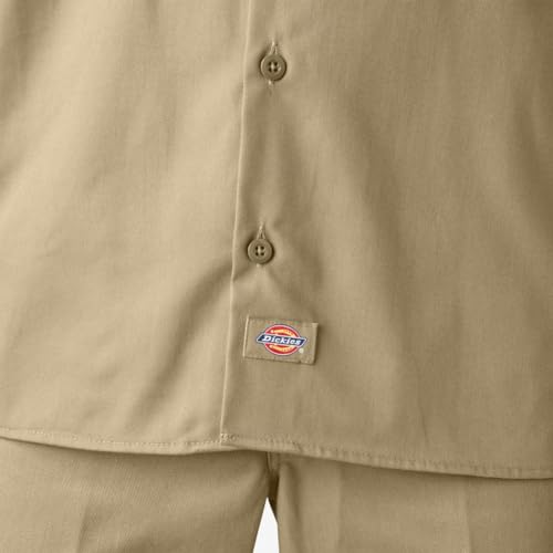 Image of Dickies Men's Short Sleeve Work Shirt - Durable Twill Button Down Shirts for Men, Lightweight Uniform for Daily Wear