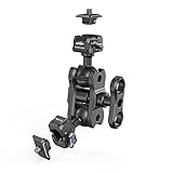 [Super Safe and Secure]: este kit de liberación rápida es una patente exclusiva diseñada por SmallRig. Cuenta con una estructura de bloqueo doble dentro de la placa base, proporciona una alta capacidad de carga de 5 kg. La placa QR es compatible con dispositivos con roscas de 1/4"-20, como cámaras, monitores, jaulas, placas de montaje, etc., y puede doblarse de manera vertical y estable en la placa base, sin causar deflexión