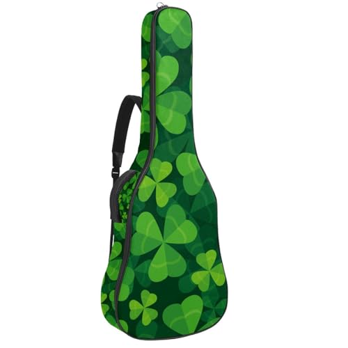 Housse guitare acoustique 109 cm trèfle en tissu Oxford imperméable