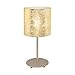 Produktbild EGLO Tischlampe Viserbella, 1 flammige Tischleuchte Vintage, Nachttischlampe aus Stahl und Textil, Wohnzimmerlampe in Champagner, Gold, Lampe mit Schalter, E27 Fassung