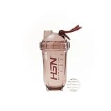 HSN Shaker Rocket We Are Nutrition! Bez BPA, 500 ml, brązowy, kubek do mieszania z kulką do mieszania, hermetyczny zamknięcie i korek zapobiegający wyciekom, bez zapachu, łatwe czyszczenie