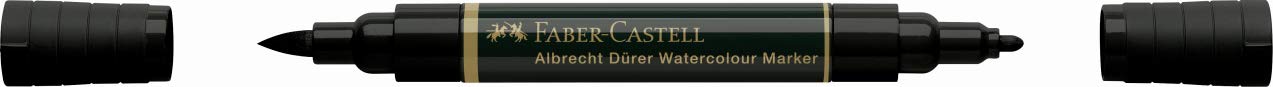 Faber-Castell - 160499 - Boîte de 4 marqueurs aquarellables A. Dürer 199. Couleur noire