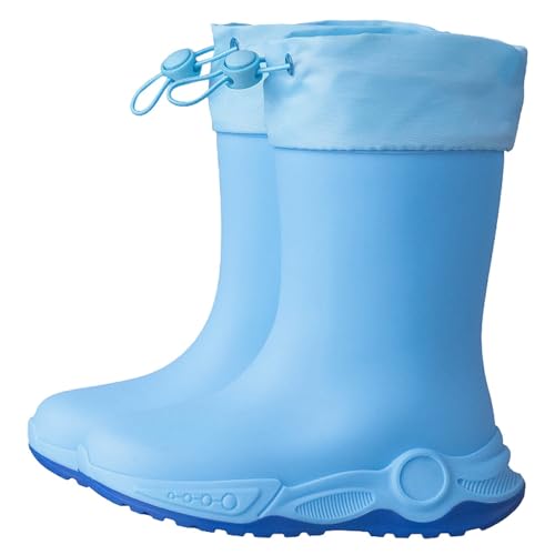 Bottes en caoutchouc enfants rétractables pour éviter les pieds froids