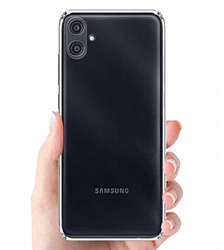 Image of Transparent Soft Silicone TPU Flexible Back Cover Compatible with Samsung Galaxy A04e