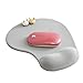 Elonglin Tapis de Souris en Gel avec Repose Poignet Antiderapant Confort pour Gaming et Office Gris
