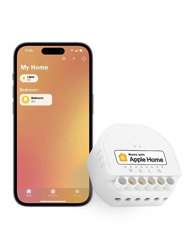 Meross Smart Light Switch Module, DIY Wall Switch Module, Wireless Relay Smart Switch works with Apple HomeKit, Alexa, Google, Remote and Voice Control, No Hub Required, 2.4GHz, 10A