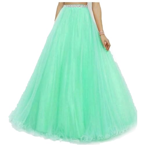 Image of TILISM Women's and Girls Solid Satin Long Skirt