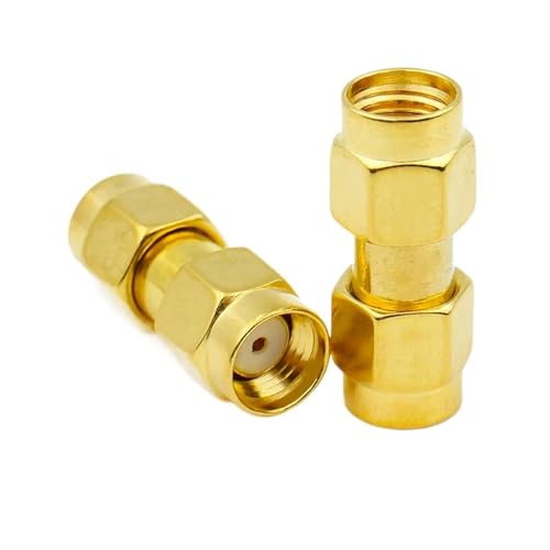 Adaptateur coaxial SMA mâle vers SMA mâle droit inversé RP-SMA pour antenne WiFi lot de 10
