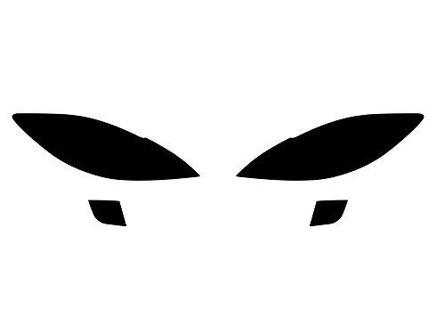 Rvinyl Headlight Tint Covers Compatible with Mazda Mazda6 2009-2013 - Blackout Smoke