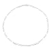 Produktbild VIGE 1 STÜCK Solid Silber Überzogene Legierung 4 MM Kette Männer Halskette 16-30 Zoll Gute Dekoration für Mode-Silber