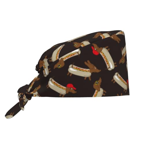 Image of Surgical Caps Men Women, Scrub Cap with Sweatband Adjustable