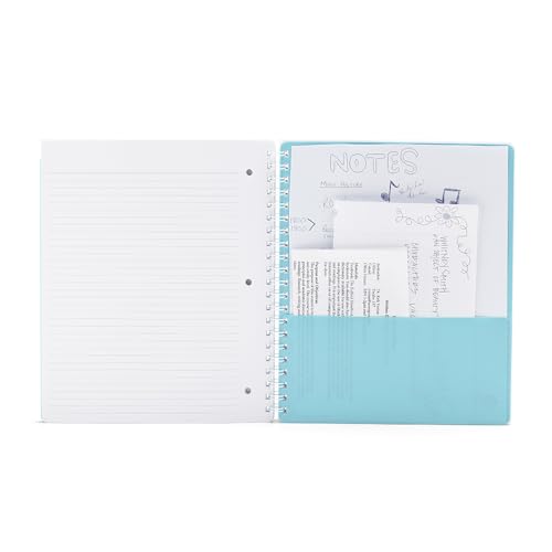 Carnet à spirale 3 sujets turquoise pour ne plus perdre vos notes