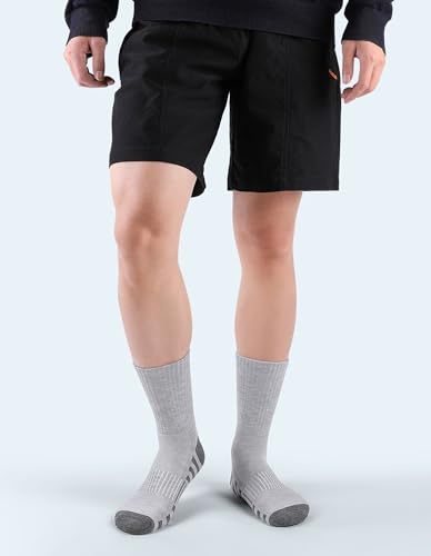 Airacker Athletic Socks Sport Running Calf Socks Performance Cushioned Breathable Crew Socks for Men Women(6 Pairs)4