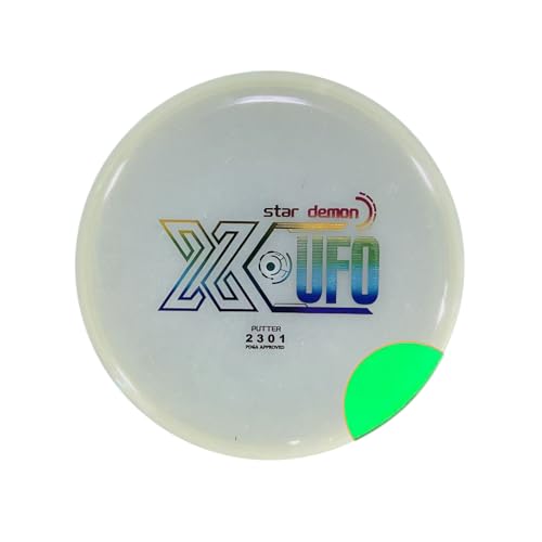 X-UFO Putter Glow Disc Golf - Glow-in-The-Dark Putter Glow Disc -Glow Discs Outdoor Night & Day Use, Designed for Disc Golf Fans