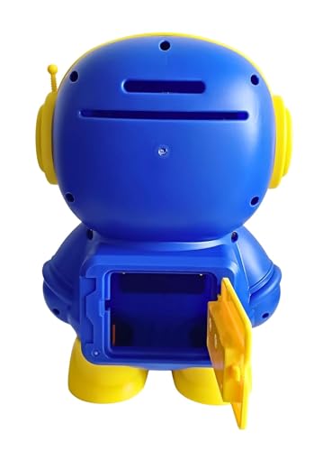 Image of Money Saving Bank with Coin Slot / /Creative Cartoon Design Money Bank / /Plastic Piggy Bank for Boys & Girls (Pack of 1) (Astronaut - Light Blue)