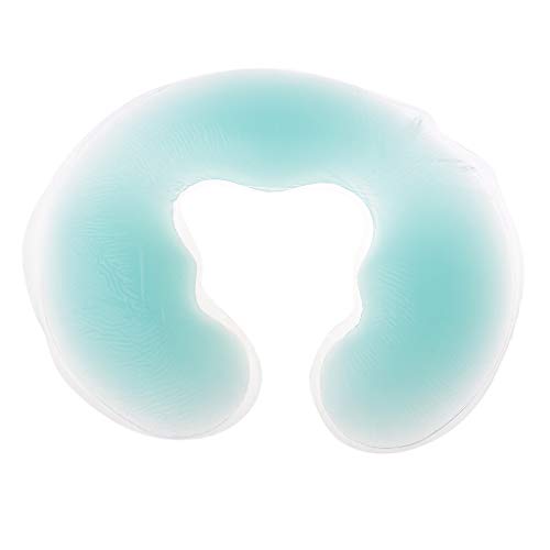 dailymall Silikon Kopfkissen Gesichtsauflage Gesichtskissen Gel Kissen für Massageliegen - Grün Cover