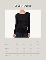 Basic Treasure 2-Pack Langarmshirts Damen Schwarz, 95% Baumwolle, XL – Ansicht 3