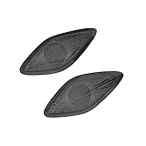 Material: Edelstahl 304 TROGPYXG Edelstahl-Tür-A-Säulenlautsprecher, kleine Hupenabdeckung, kompatibel mit Trax 2024-Innenleisten(A-Pillar Black)