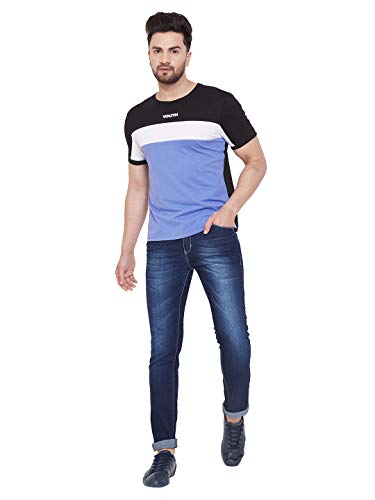 Image of GRITSTONES Printed Half Sleeve Round Neck T-Shirt for Men - GSHSPNT2512 P
