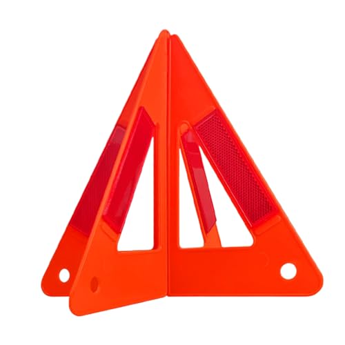 Ruwshuuk Triángulos De Emergencia para Vehículos | Señal Plegable para Vehículos En Emergencia Vial,Dispositivo Triple Compacto Antideslizante De Seguridad con Protección Y Asistencia En Carretera