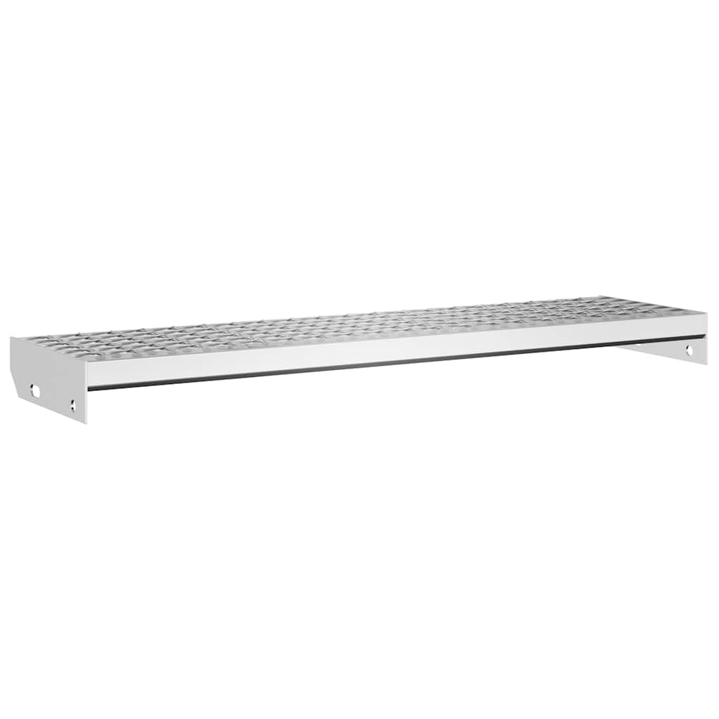 Vidaxl Silver, Grate Step 90X24x7 Cm Galvanised Steel