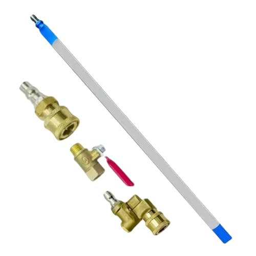 Birtern Herramienta de limpieza de tanque de agua, de lavado a presión de tanque de agua, herramienta de lavado a presión de alta resistencia para camiones volquetes sedanes