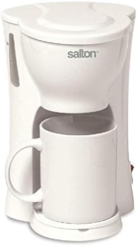 One Cup Space Saving Coffee Maker - Personal Compact Brewer With A Cup