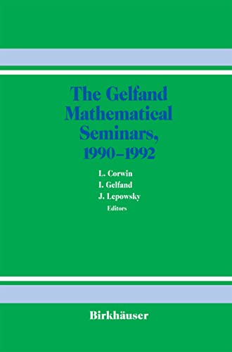The Gelfand Mathematical Seminars, 1990–1992