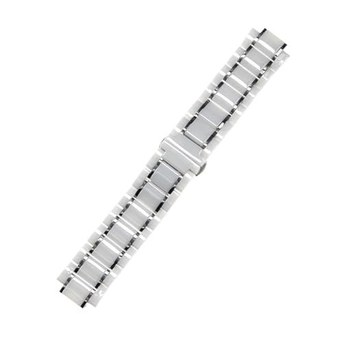 Bande de montre en céramique anti rayure bracelet acier inoxydable 23mm