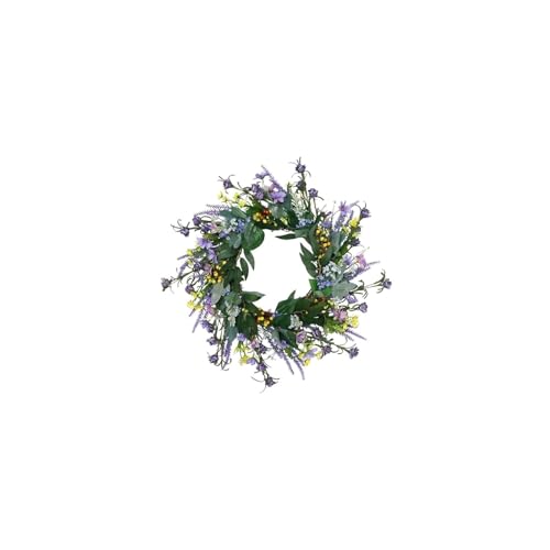 Couronne de Fleurs de Noël extérieure durable, lot de 2 pour porte sans entretien