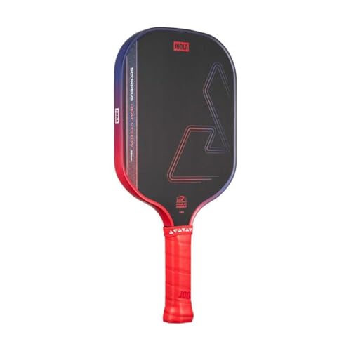 Image of JOOLA SCORPEUS Heat Vision 16mm Pickleball Paddle - Standard Shape - Textured Carbon Fiber Surface for Spin - SK Film for Reduced Vibration - USAP Approved - NFC Chip Enabled