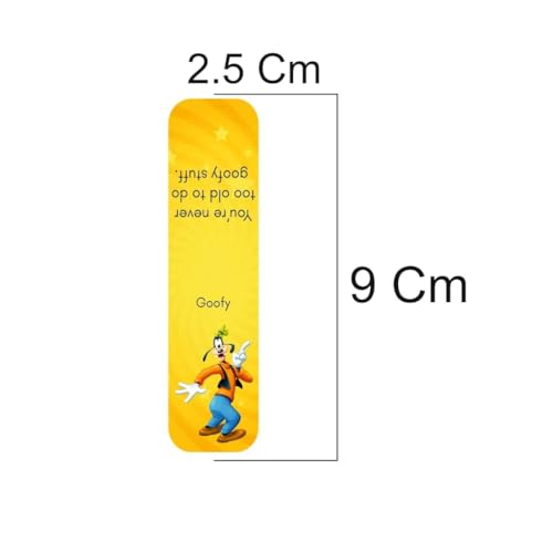Image of Zesta Magnetic Bookmark Set of 7 | Aesthetic Book Mark for Reading | Cute Anime Bookmarks for Kids, Students | Book Accessories for Novels, Gifts for Readers(Micky Mouse Bookmark, 9X2.5 Cms)