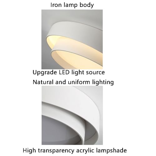 Lustre d'escalier noir LED compact 15,7 pouces pour optimiser les plafonds bas - 8