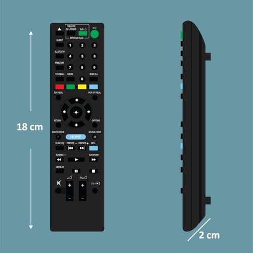 Image of ZIEVA Compatible with Sony Home Theater Remote - Model BDV-E6100 BDV-E4100 BDV-E3100 BDV-E2100 BDVE6100 BDVE4100 BDVE3100 BDVE2100 (Your Old Remote Must be Exactly Same) (Sony-RM-ADP090)