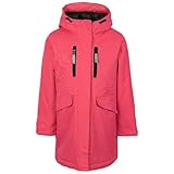 Trespass Regenjacke für Mädchen, lang, mit Kapuze, Rosa, erdbeere, 5-6 Jahre