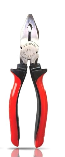 Image of Pack of 5, 1 pcs. Combination Plier 200mm, 1 pcs Wire Stripper 130mm, 1 pcs LIne Tester, 1 pcs Nose Plier, 1 pcs. 2in1 screwdriver, Cutting Plier For Home usesNPSS -10