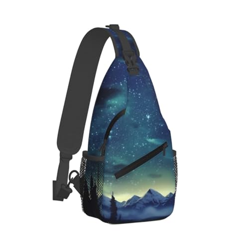 Bolso bandolera cruzado para hombre negro resistente al agua miniatura 2