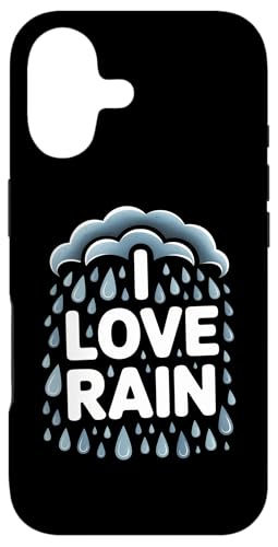 I Love Rain Cloud Raindrops  X}zP[X iPhone 17 p