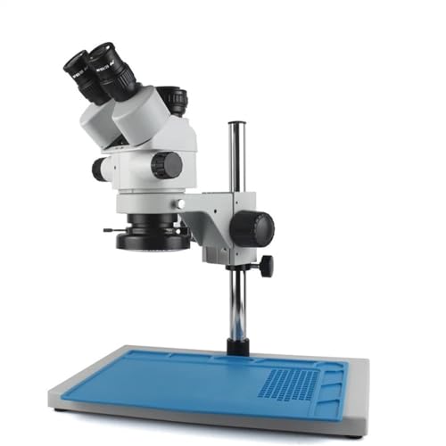 Microscope 48MP 4K 1080P HDMI USB Video Camera Simul-Focal 3.5X-90X Continuous Zoom Stereo Trinocular Microscope CTV Adapter Barlow Lens(7-45x No camera-01)