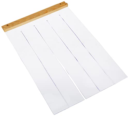 Ferplast Puerta para casetas de exterior de perros modelos DOMUS MEDIUM y CANADA 2, PVC transparente contra la lluvia, el viento y el frío, 27,5 x h 42 cm