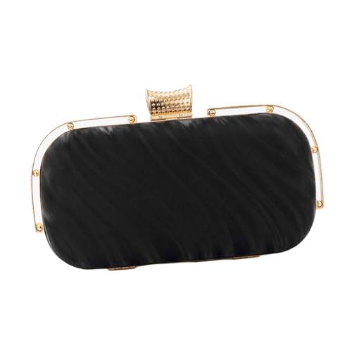 Sac à main de soirée chic doté d'une poche intérieure et chaîne dorée - 6