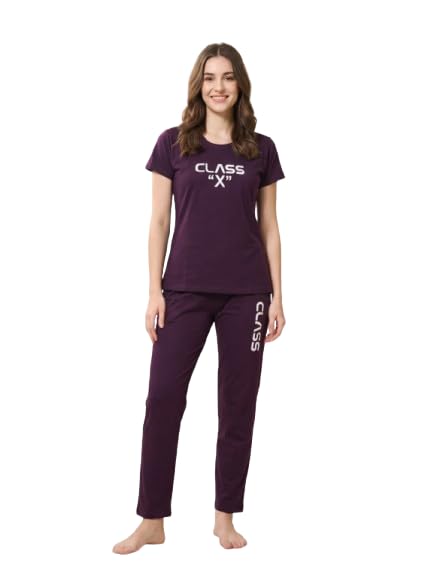 nightrise Night Suit for Women – 100% Breathable Cotton Night Dress for Woman – Comfortable 2-Piece Top and Pajama Set -Nlns7007-picture-28
