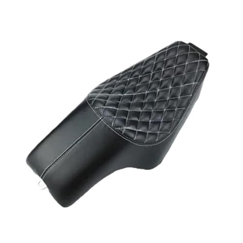 Asiento trasero delantero para Sportster de doble densidad y cuero impermeable para rutas