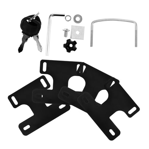 HEALLILY 4pcs Crossbars Clips for Car Roof Rack Easy Install Roof Luggage Fixing Clamps Secure Car Accessories for Suvs and Outdoor Adventures Scratch-Resistant Design