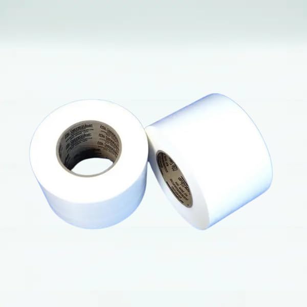 Case of 4" x 180' Shrink Film Tape - 12 Rolls - White - MSW-704W-Case