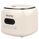 Akureo 5 cup Low Suger Rice Cooker with 304 Stainless Steel Steamer Basket, 2.5L mini Small Rice Cookers, Smart Control Multifunction,Cooking & Warmer